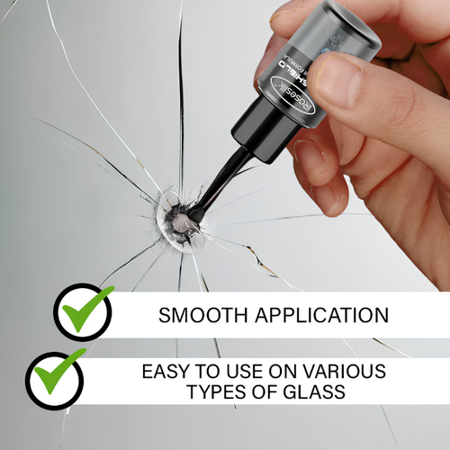 Homeveray GlassFix — Windshield Chip & Crack Repair Kit